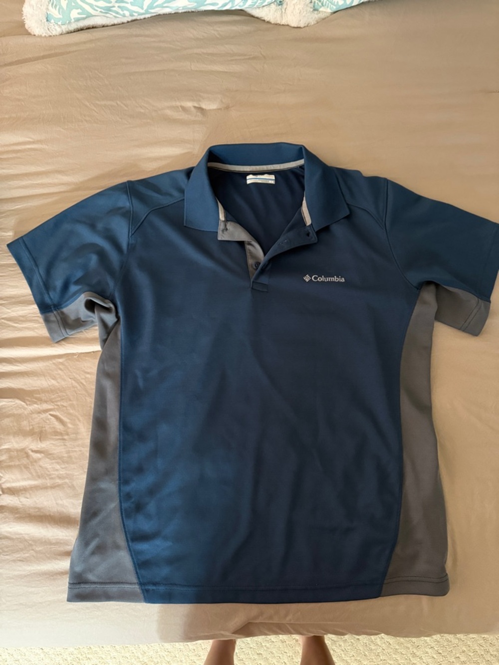Columbia Men’s Navy and Gray Sport Polo